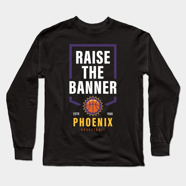 Phoenix Suns Championship Banner Playoffs Long Sleeve T-Shirt by BooTeeQue